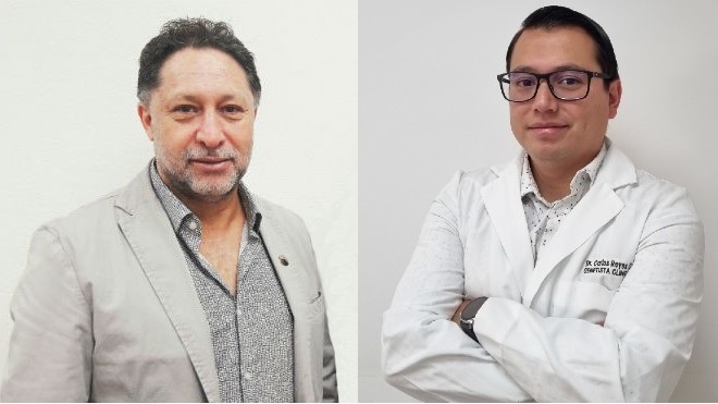 Carlos Reyes y Csar Paz y Mio, genetistas.