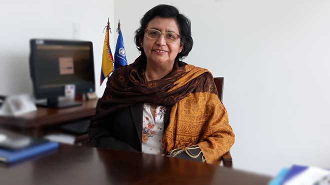 Gina Tambini, representante OPS/OMS en Ecuador.