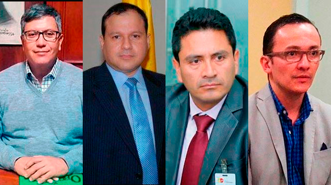 Vctor lvarez, Ernesto Carrasco, Salomn Proao y Santiago Ziga.