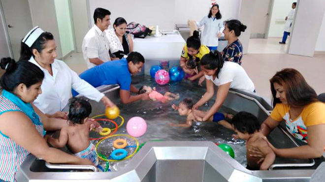 Terapia acutica Hospital Los Ceibos.