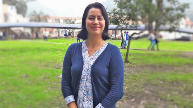 Ingrid Arvalo, docente de la Facultad de Ciencias de la Salud de la UTE.