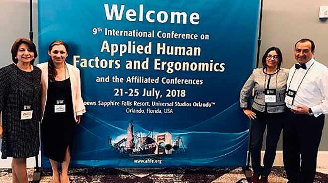 Investigadores ecuatorianos en la novena conferencia internacional Applied Human Factors and Ergonomics.