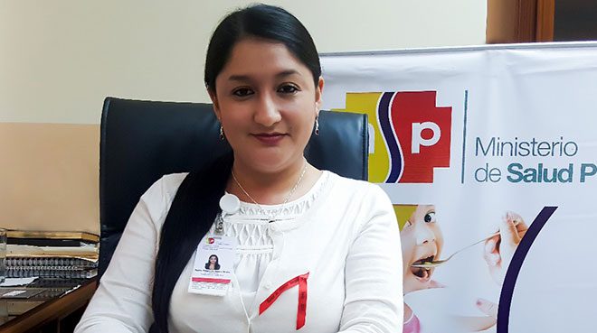 J�ssica Puente, directora del Distrito de Salud de Suc�a y Logro�o.