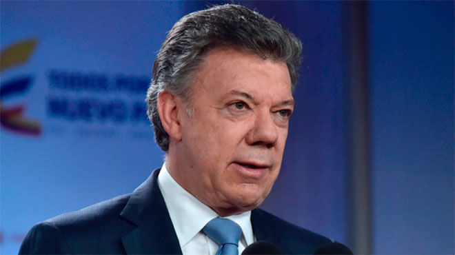 Presidente de Colombia, Juan Manuel Santos.