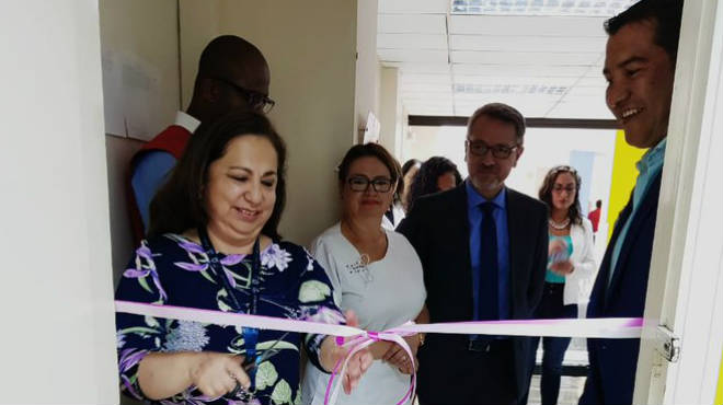 Inauguraci�n de la sala de apoyo a la lactancia materna del Baca Ortiz.