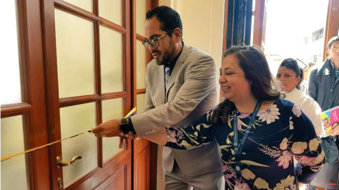 Inauguraci�n de la sala de apoyo a la lactancia materna del Eugenio Espejo.
