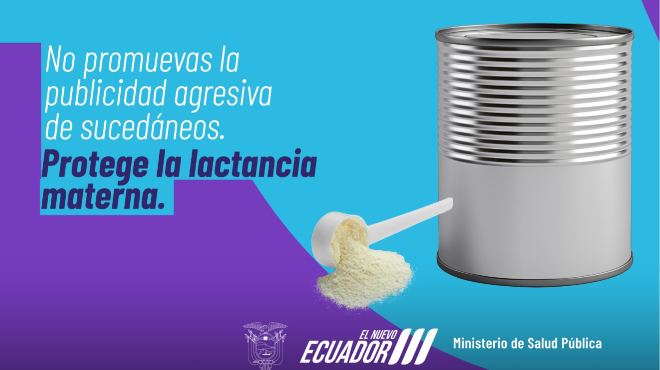 El MSP solicita a la Alcalda de Cuenca desistir de esta accin que vulnera los derechos de la lactancia materna. 