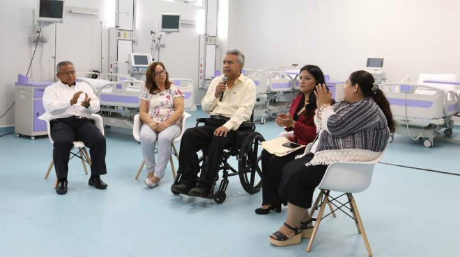Lenn Moreno ha anunciado que se realizarn todas las gestiones para que la casa de salud est operativa al 100 por ciento.