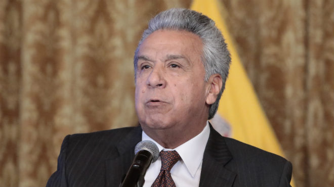 Lenn Moreno, presidente de la Repblica. 