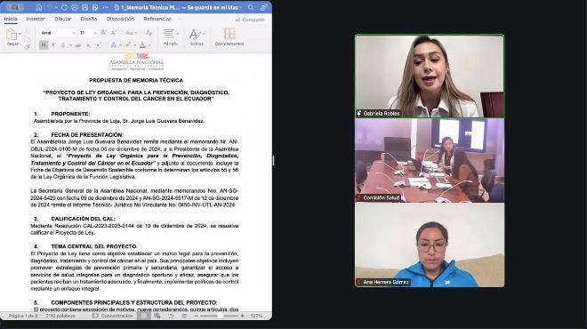 Sesin de la Comisin de Salud.