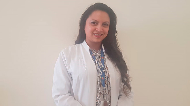 Lorena Vaca, dermatloga del HGDC.