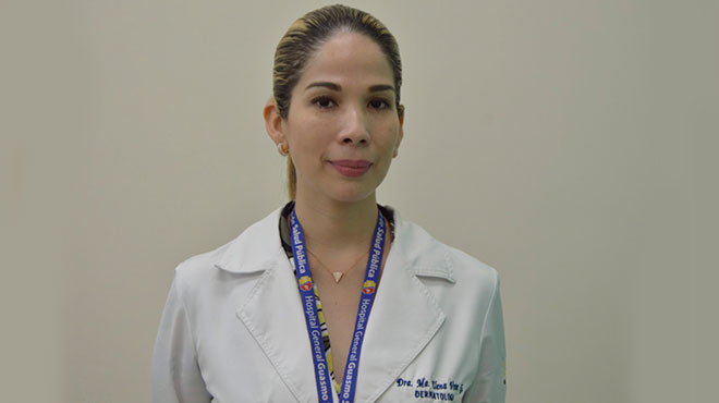 Mar�a Elena Vera, l�der del servicio de Dermatolog�a del Hospital Guasmo Sur.