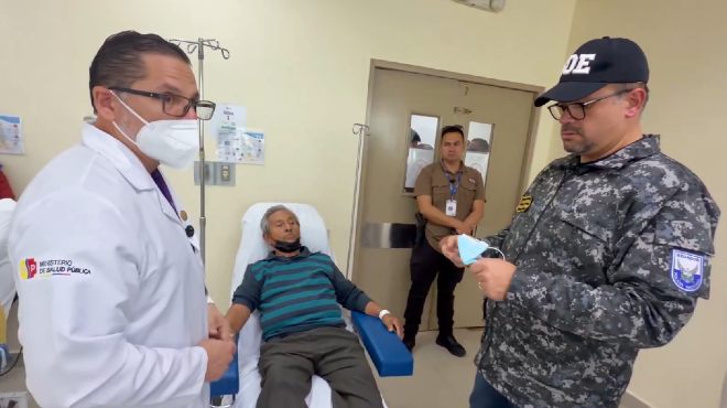 Operativo conjunto de los ministros de Salud y el Interior.