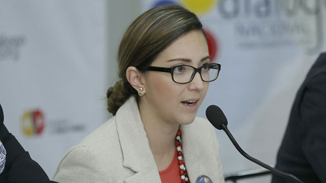 Vernica Espinosa, minstra de Salud.