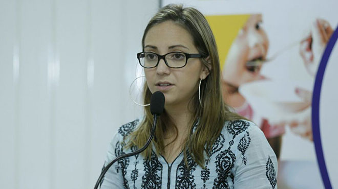 Ver�nica Espinosa, ministra de Salud.