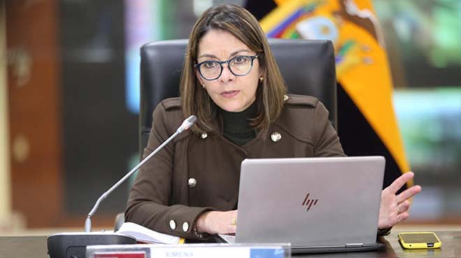 Ximena Garz�n, ministra de Salud.