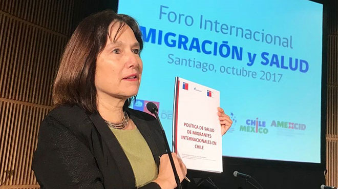 Carmen Castillo, ministra de Salud de Chile.