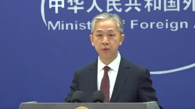 Wang Wenbin, portavoz de la Cancillería de China.