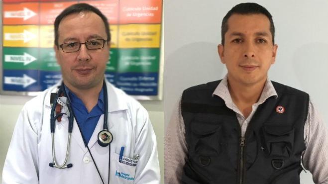 Carlos Polanco, Hospital Metropolitano y Carlos Cabascango, UDLA.