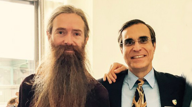 Aubrey de Grey y Jos Luis Cordeiro.