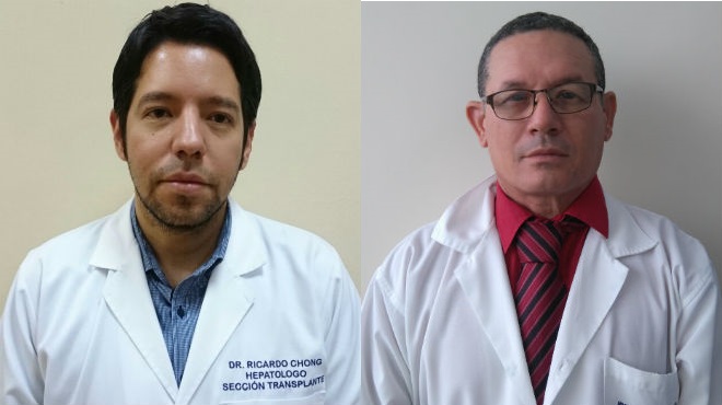 Ricardo Chong del HCAM y Eugenio Surez del Hospital Guayaquil.