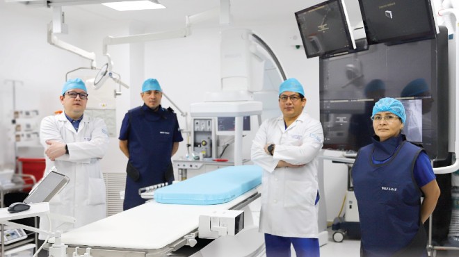 Servicio de Hemodinamia del Hospital Alcvar.