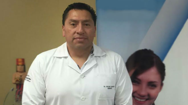 Oscar Chango, gerente Hospital Vicente Corral Moscoso.