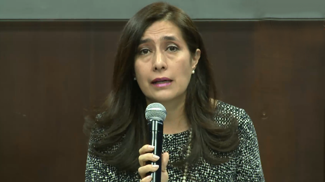 Johana Pes�ntez, secretaria jur�dica de la Presidencia.