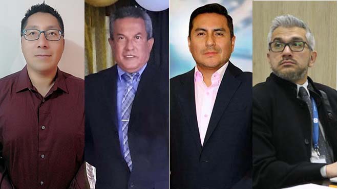Carlos Espinoza, Jymmy Cano, Marco Padilla, Miguel Moreira.