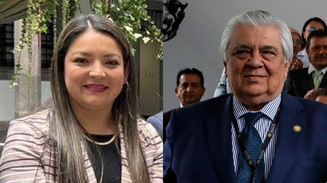 Ruth Jimbo Sotomayor y Marcos Molina.