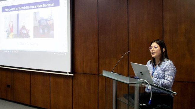 Carolina Puente, directora Nacional de Discapacidades, Rehabilitacin y Cuidados Paliativos del MSP.