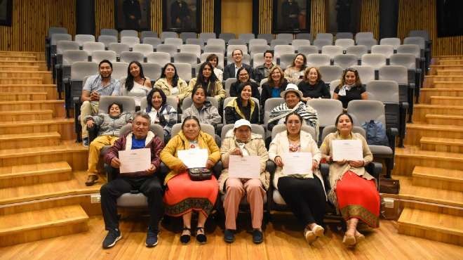 Participantes del estudio de salud intercultural en comunidades andinas.