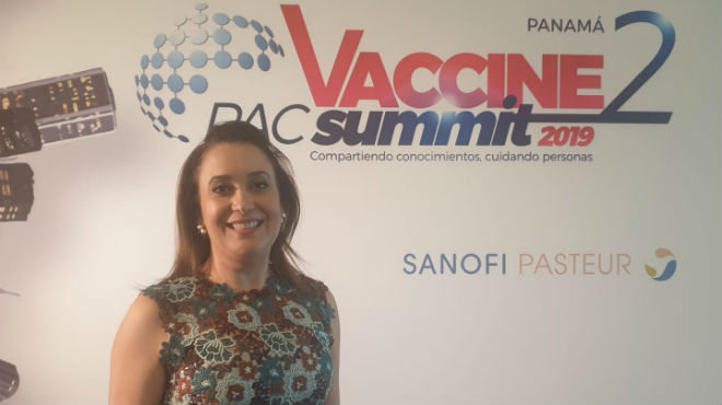 Mara Beatriz Baldos, directora mdica de Sanofi Pasteur para los pases del Pacifico, Amrica Central y el Caribe.