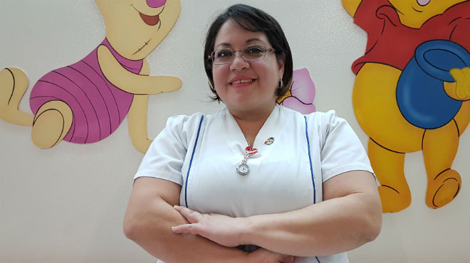 Sara Ojeda, enfermera. 