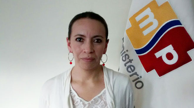 Silvia Jara, directora distrital 14 D01 Morona Santiago.