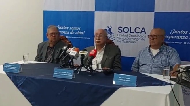 Hospital de SOLCA en Santo Domingo de los Tschilas.