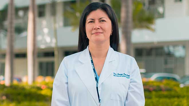 Soraya Cruz, anestesiloga del HTMC.