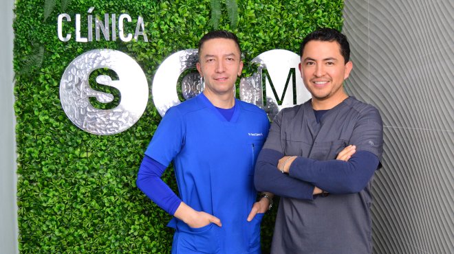 David Cabrera y Jonathan Jerez, m�dicos de la Cl�nica SOM.