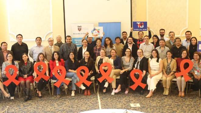 Participantes del taller realizado en Quito.