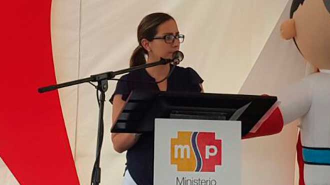 Ver�nica Espinosa, ministra de Salud.