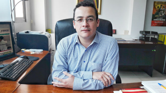Santiago Vsquez, director ejecutivo de Sercop