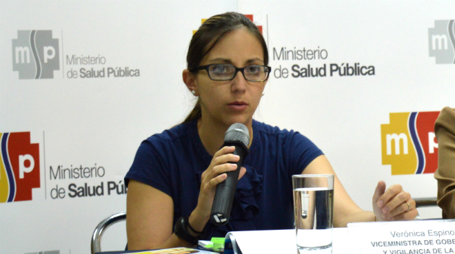 Vernica Espinosa, ministra de Salud