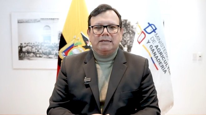 Bernardo Manzano, ministro de agricultura.
